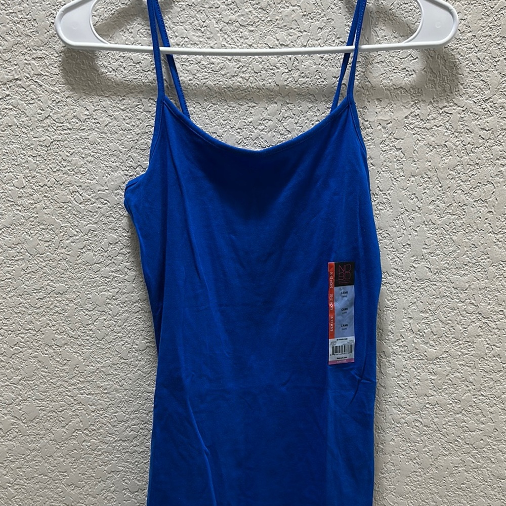 Blue Spaghetti Strap Top